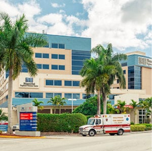 Ambulance outside of the hospital