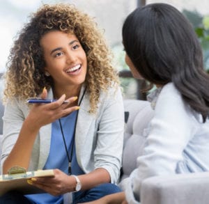 Doctor and patient discussion