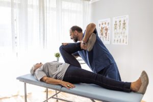 person receiving chiropractic care